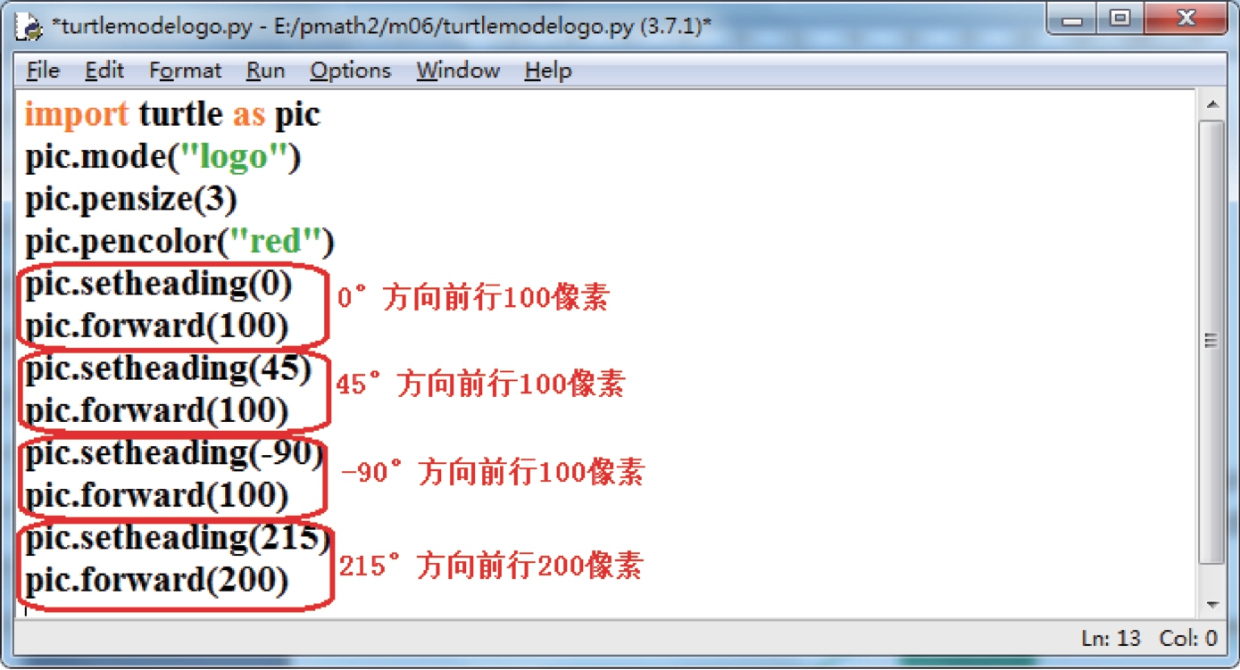 Python几何图形编程之正方形和内切圆